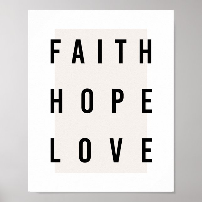 Affiche Faith Hope Love Box (Devant)
