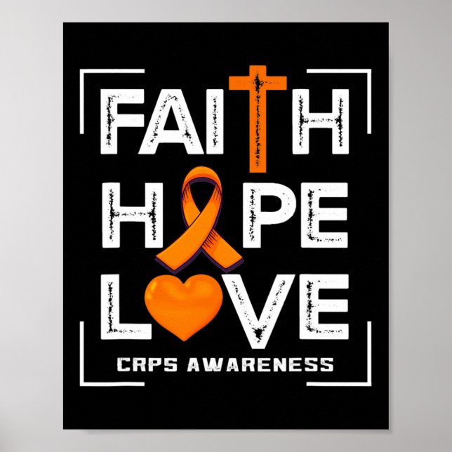 Affiche Faith Hope Love Crps Sensibilisation (Devant)