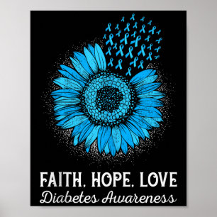 Affiche Faith Hope Love Débardeur de sensibilisation au di
