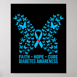 Affiche Faith Hope Love Diabetes Awareness _2