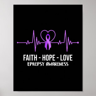 Affiche Faith Hope Love Epilepsy Sensibilisation Costume g