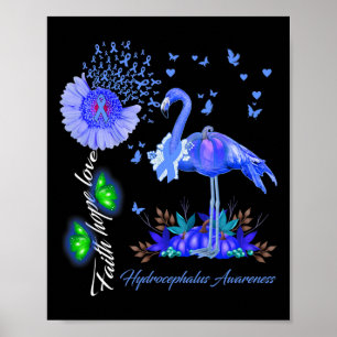 Affiche Faith Hope Love Hydrocéphalie Sensibilisation
