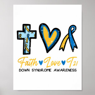 Affiche Faith Love Down Syndrome Sensibilisation Christian