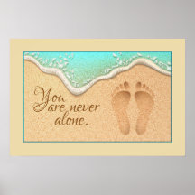 Faith One Set d'empreintes dans le sable