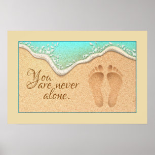 Affiche Faith One Set d'empreintes dans le sable