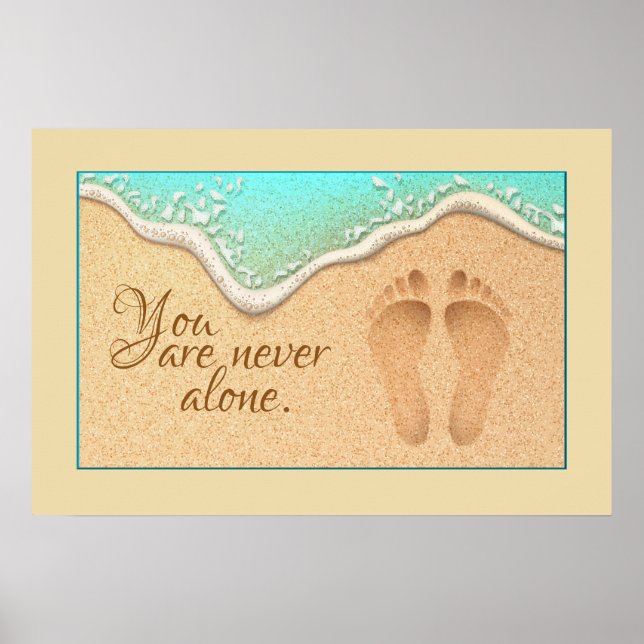 Affiche Faith One Set d'empreintes dans le sable (Devant)