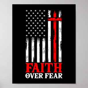 Affiche Faith Over Fear Cool Christian