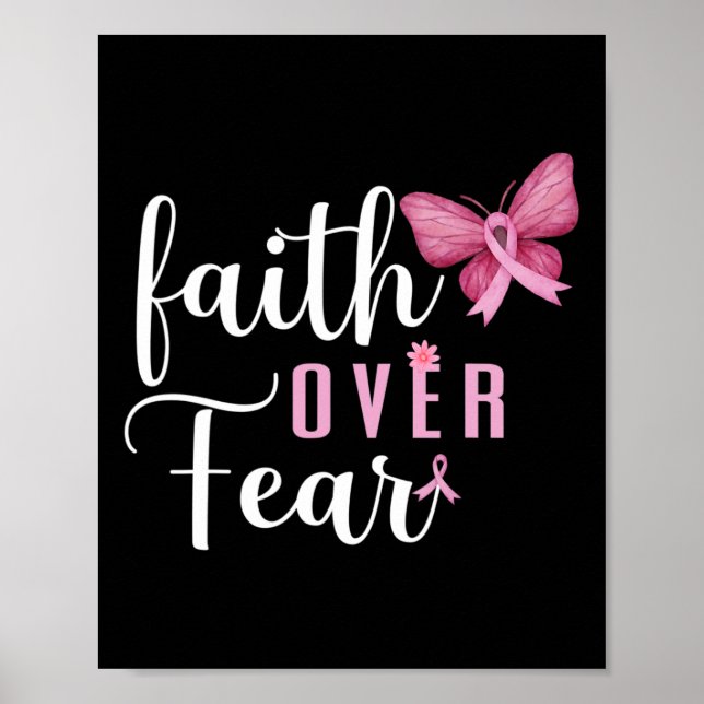 Affiche Faith Over Fear Lutter Contre le cancer du sein Se (Devant)