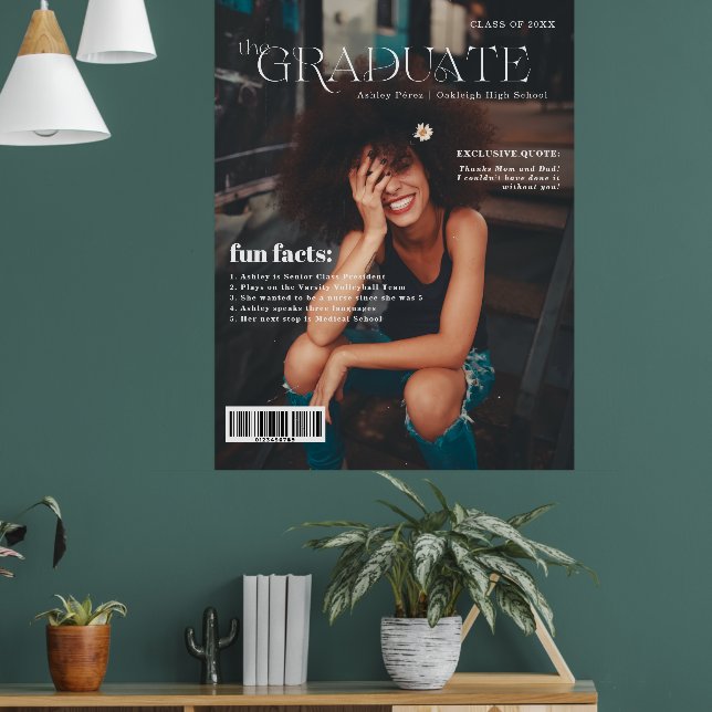 Affiche Faits amusants | Photo de couverture du magazine d (Salon 1)