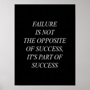 Affiche faiure is not the opposite of success