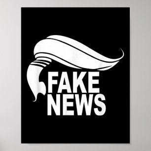 Affiche Fake News Tee _ Parlant De L'Amérique _ Communicat