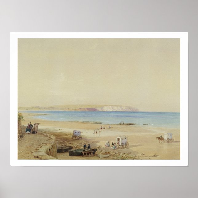 Affiche Falaise de Culver, île de Wight (a/g, plume & encr (Devant)