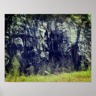 Affiche Falaise de roche de marbre à Natural Bridge 3 Natu