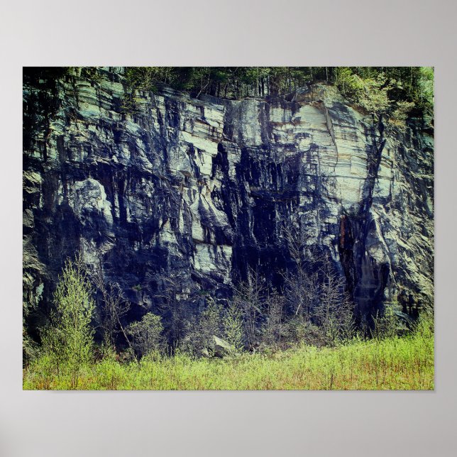 Affiche Falaise de roche de marbre à Natural Bridge 3 Natu (Devant)