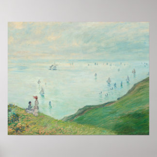 Affiche Falaises à Pourville (1882) par Claude Monet