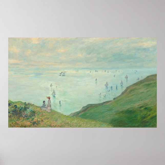 Affiche Falaises à Pourville - Claude Monet Fine Art (Devant)