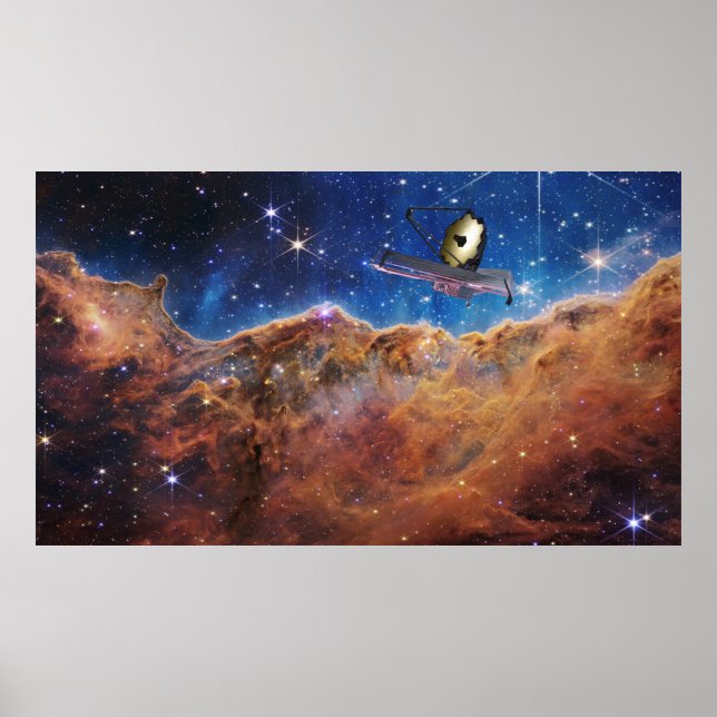 Affiche Falaises cosmiques Carina Nebula Space Webb Telesc (Devant)