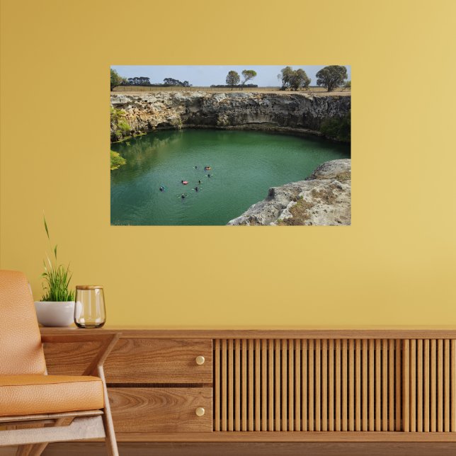 Affiche Falaises de calcaire et eaux émeraude  (Salon 2)