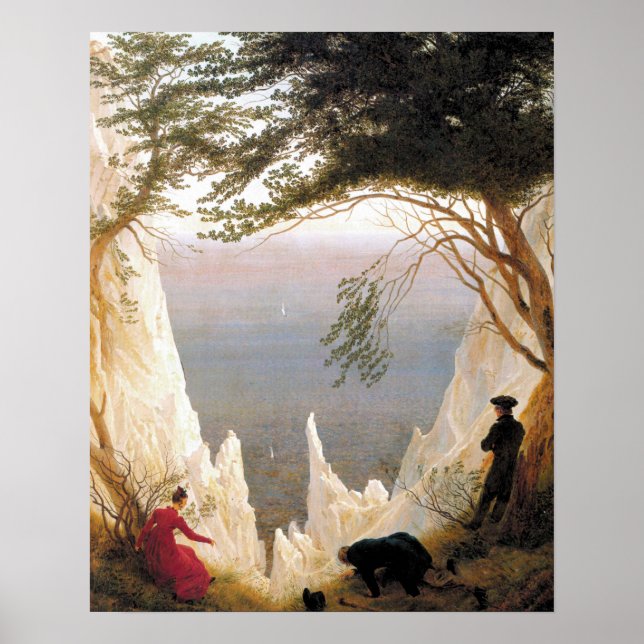 Affiche Falaises de calque sur Rugen Caspar David Friedric (Devant)