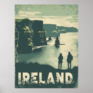 Affiche Falaises de Moher Journey Irlande
