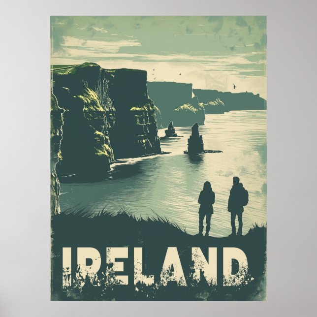 Affiche Falaises de Moher Journey Irlande (Devant)