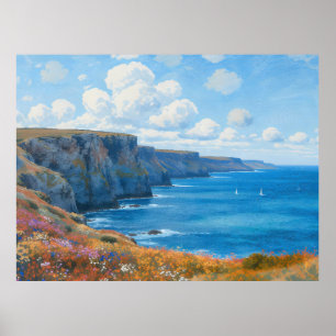 Affiche "Falaises d'Endless Horizon" - Un paysage marin ga