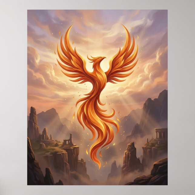 Affiche Falaises sacrées du Phénix de feu (Devant)