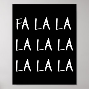 Affiche Falala Funny Chanson de Noël de Noël