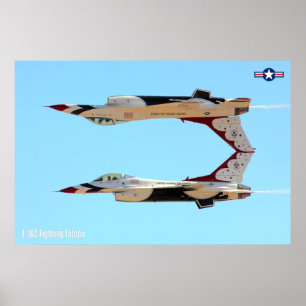 AFFICHE FALCON DE COMBAT F-16C