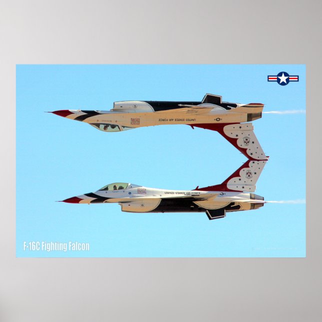 AFFICHE FALCON DE COMBAT F-16C (Devant)