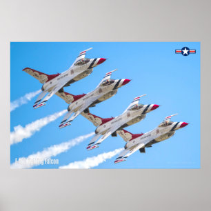 AFFICHE FALCON DE COMBAT F-16C