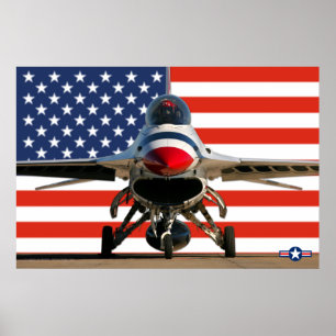 AFFICHE FALCON DE COMBAT F-16D