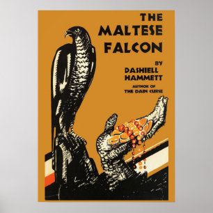 Affiche Falcon maltais Dashiell Hammet Première édition C
