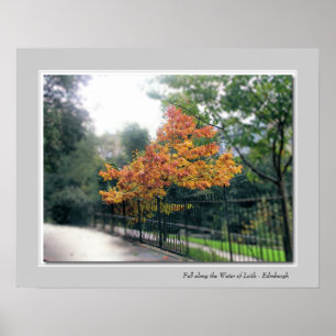 Affiche Fall along the Water of Leith - Edinburgh