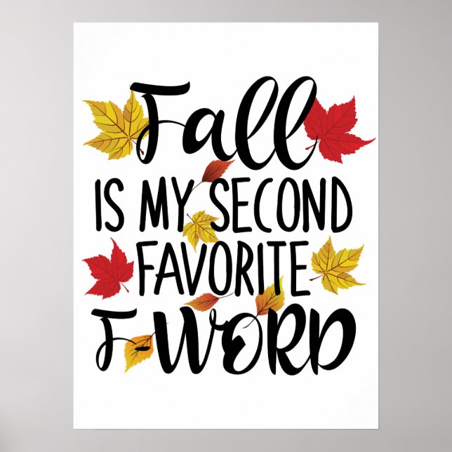 Affiche Fall est My Second Favorite F-Word (Devant)