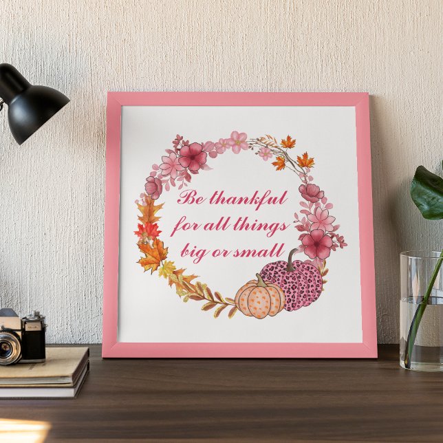 Affiche Fall Wreath Quote (Créateur téléchargé)