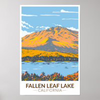 Fallen Leaf Lake California en automne Vintage