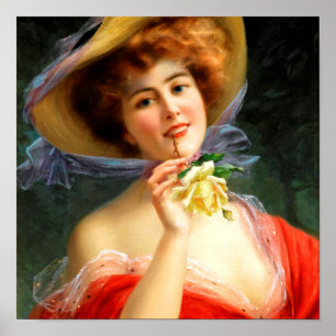 Affiche Falln Lady in Red