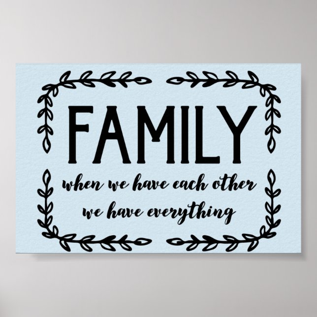 Affiche Famille (Devant)