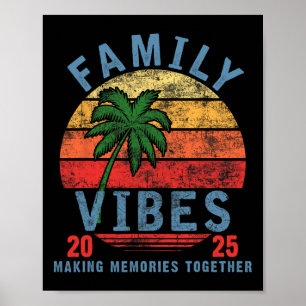 Affiche Famille 2025 Vibes Famille Réunion vacances Faire