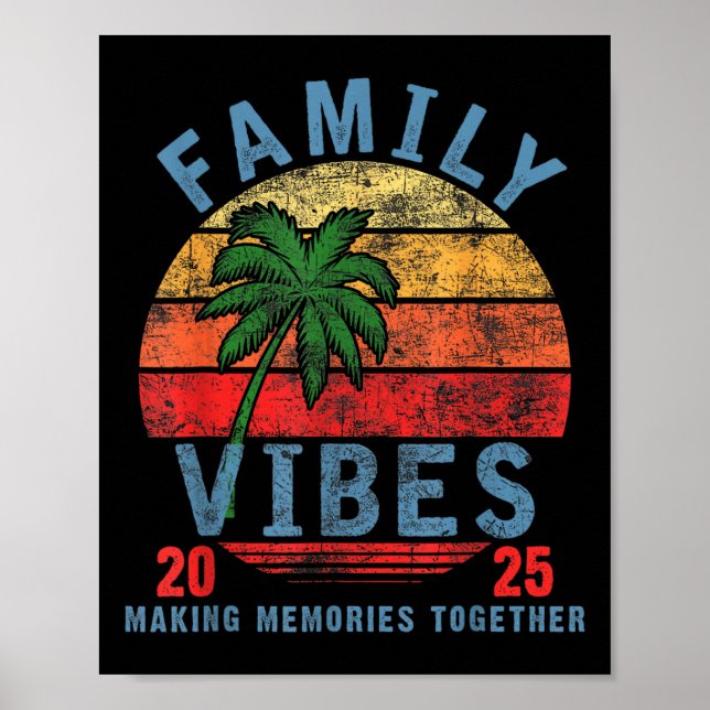 Affiche Famille 2025 Vibes Famille Réunion vacances Faire  (Devant)