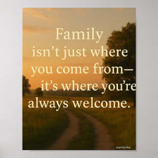 Affiche Famille - Accueil