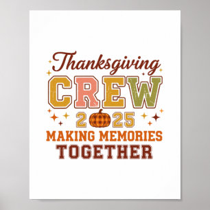 Affiche Famille Action de grâce 2025 Équipe de Thanksgivin