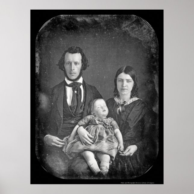 Affiche Famille Adams Daguerreotype 1846 (Devant)