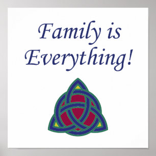 Affiche Famille, c'est tout - Citation famille