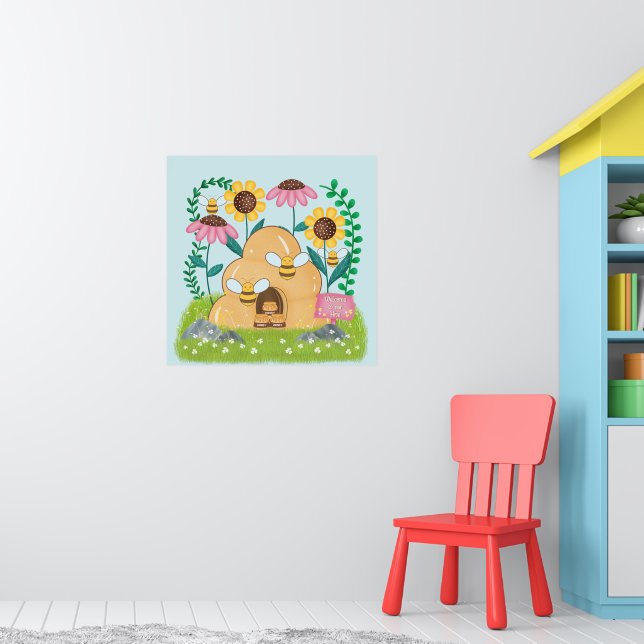 Affiche Famille d'abeilles à miel (Pépinière 1)