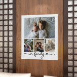 Affiche Famille de collage de photos et de textes personna<br><div class="desc">Faites une famille personnalisée Photo keepsaké art mur - Poster Imprimer de Ricaso - ajoutez vos propres photos - photo collage cadeaux</div>