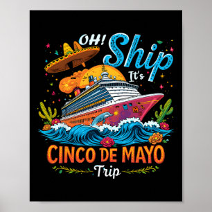 Affiche Famille de croisière mexicaine C'est son voyage de
