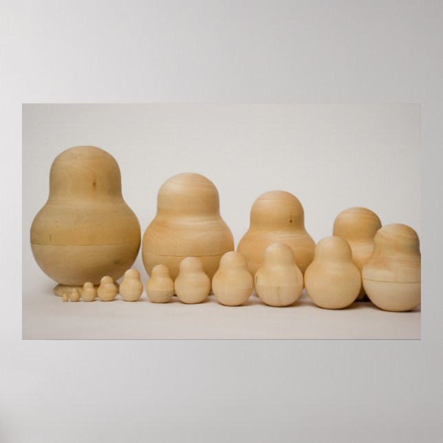 Affiche famille de matrioshka (Devant)