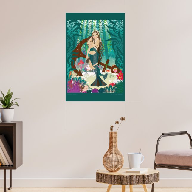 Affiche Famille de sirènes (brunes) (Salon 3)